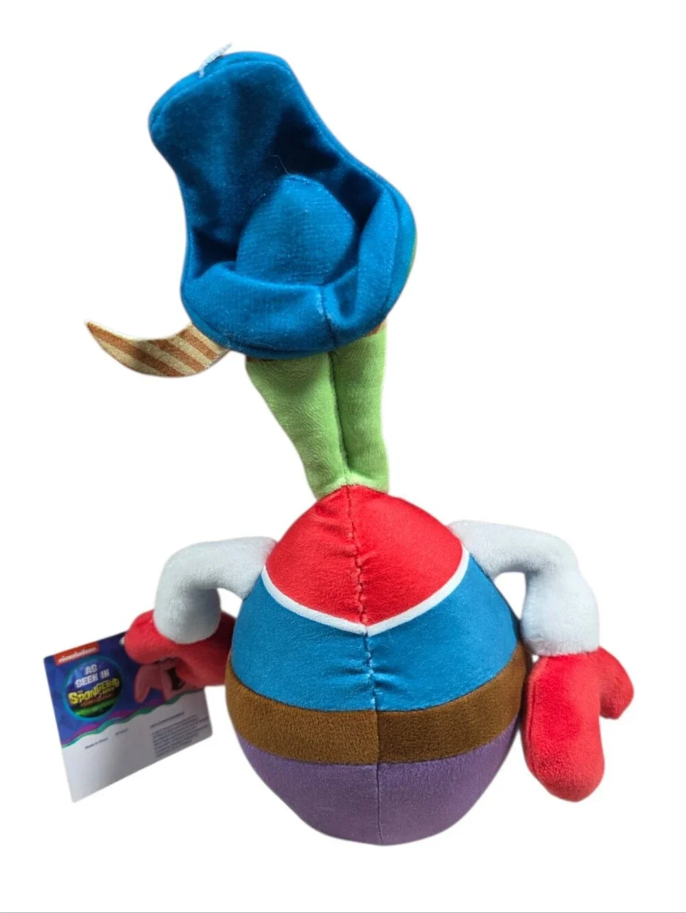 SpongeBob SquarePants Mr. Krabs Pirate Plush - Red, Blue, Purple